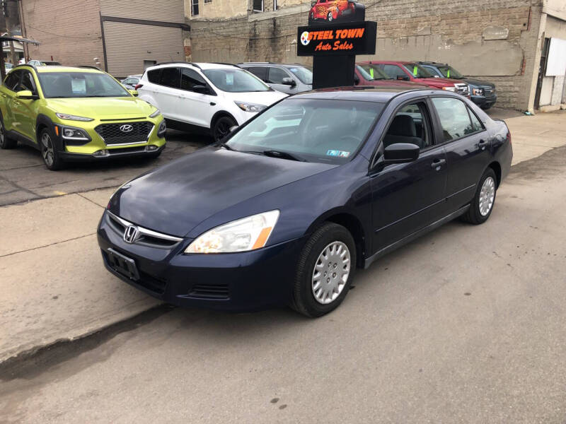 2007 Honda Accord for sale at STEEL TOWN PRE OWNED AUTO SALES in Weirton WV