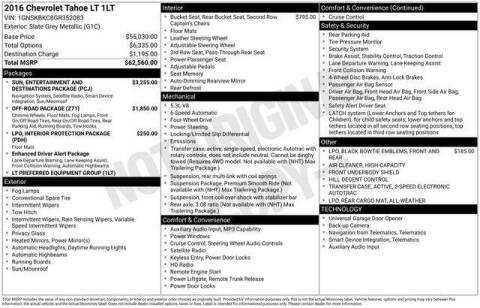 2016 Chevrolet Tahoe LT