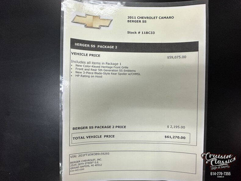 2011 Chevrolet Camaro SS