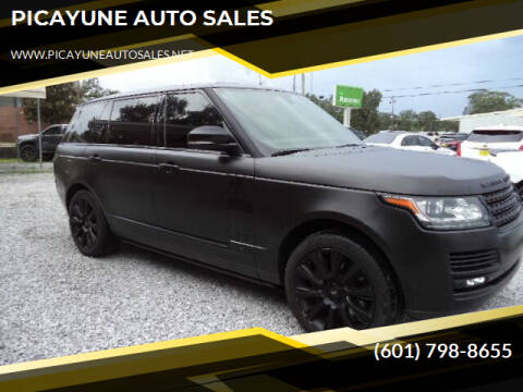 2015 Land Rover Range Rover for sale at PICAYUNE AUTO SALES in Picayune MS