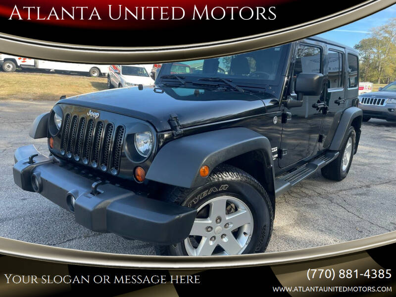 2013 Jeep Wrangler Unlimited for sale at Atlanta United Motors in Jefferson GA