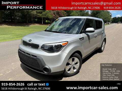 2016 Kia Soul for sale at Import Performance Sales in Raleigh NC