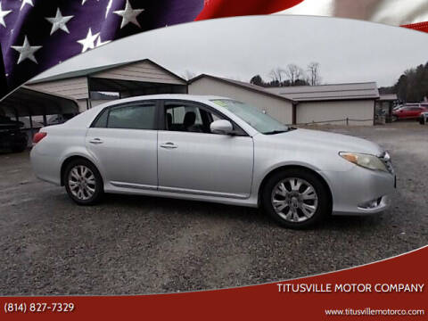 2011 Toyota Avalon for sale at Titusville Motor Company in Titusville PA