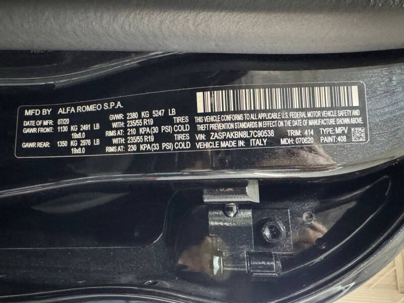 2020 Alfa Romeo Stelvio Ti