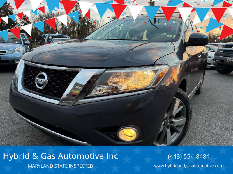 2014 Nissan Pathfinder for sale at Hybrid & Gas Automotive Inc in Aberdeen MD