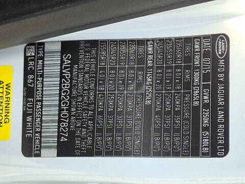 2016 Land Rover Range Rover Evoque