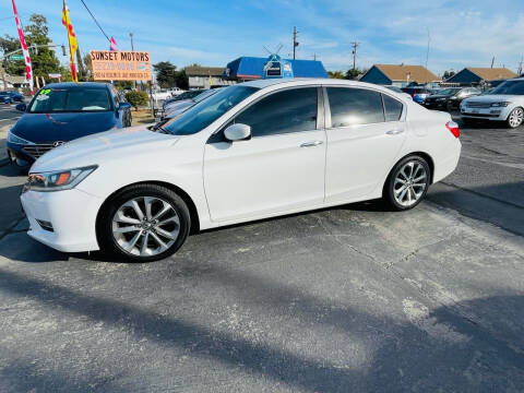 2013 Honda Accord for sale at Sunset Motors in Manteca CA