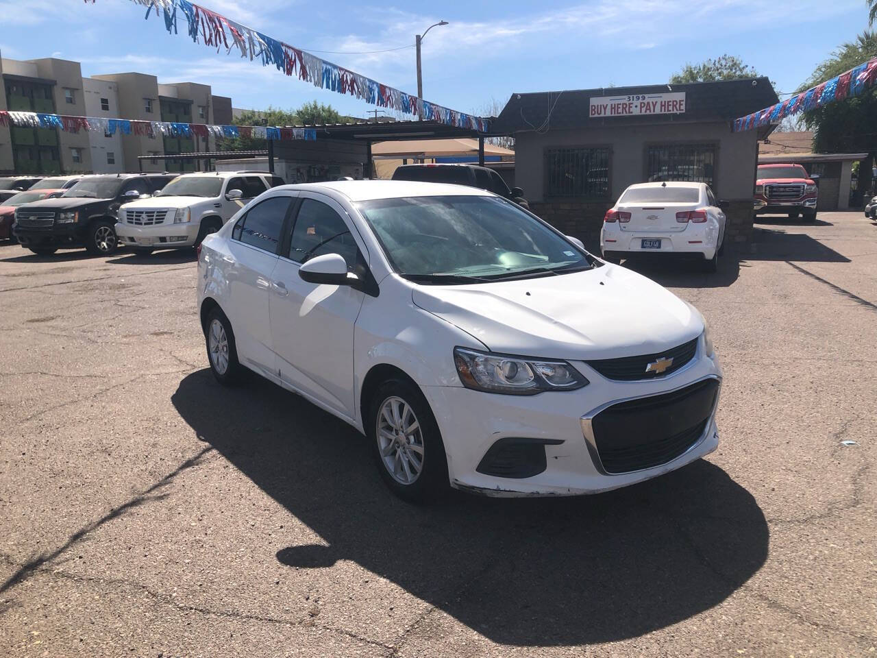 White 2017 Chevrolet Sonic LT Auto LT Auto 4dr Sedan 1