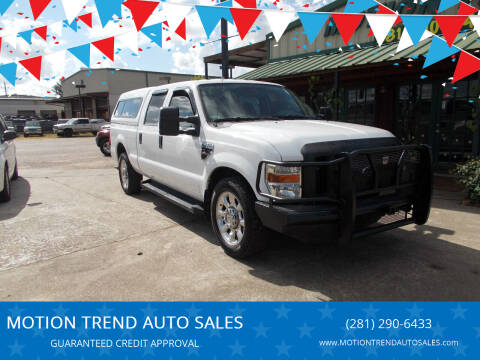 2010 Ford F-250 Super Duty for sale at MOTION TREND AUTO SALES in Tomball TX
