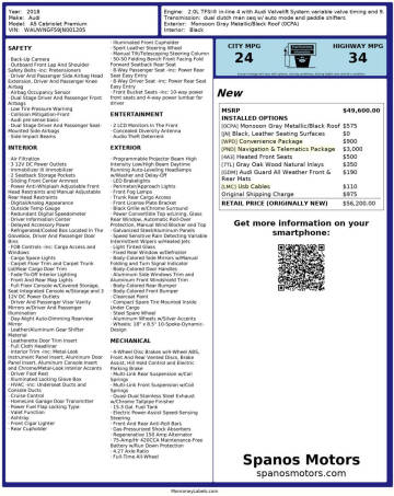 2018 Audi A5 2.0T quattro Premium