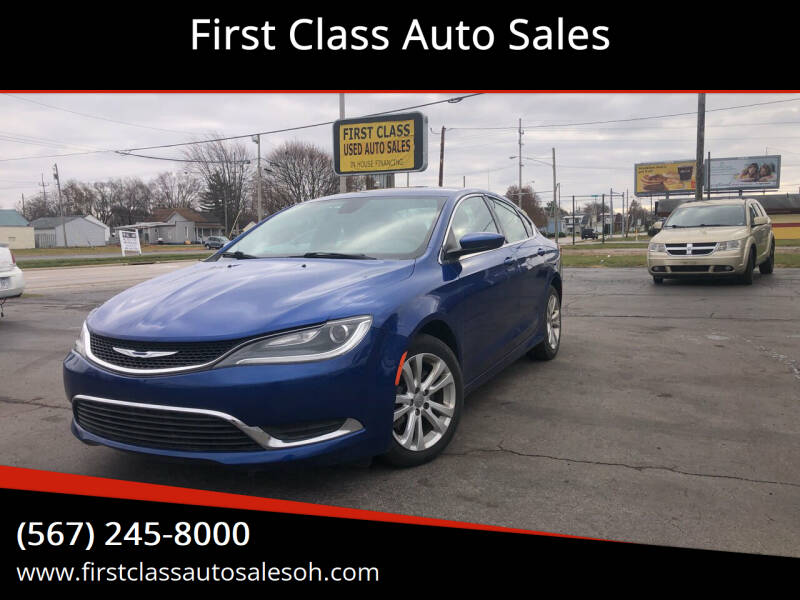 2015 Chrysler 200 for sale at First Class Auto Sales in Fostoria OH