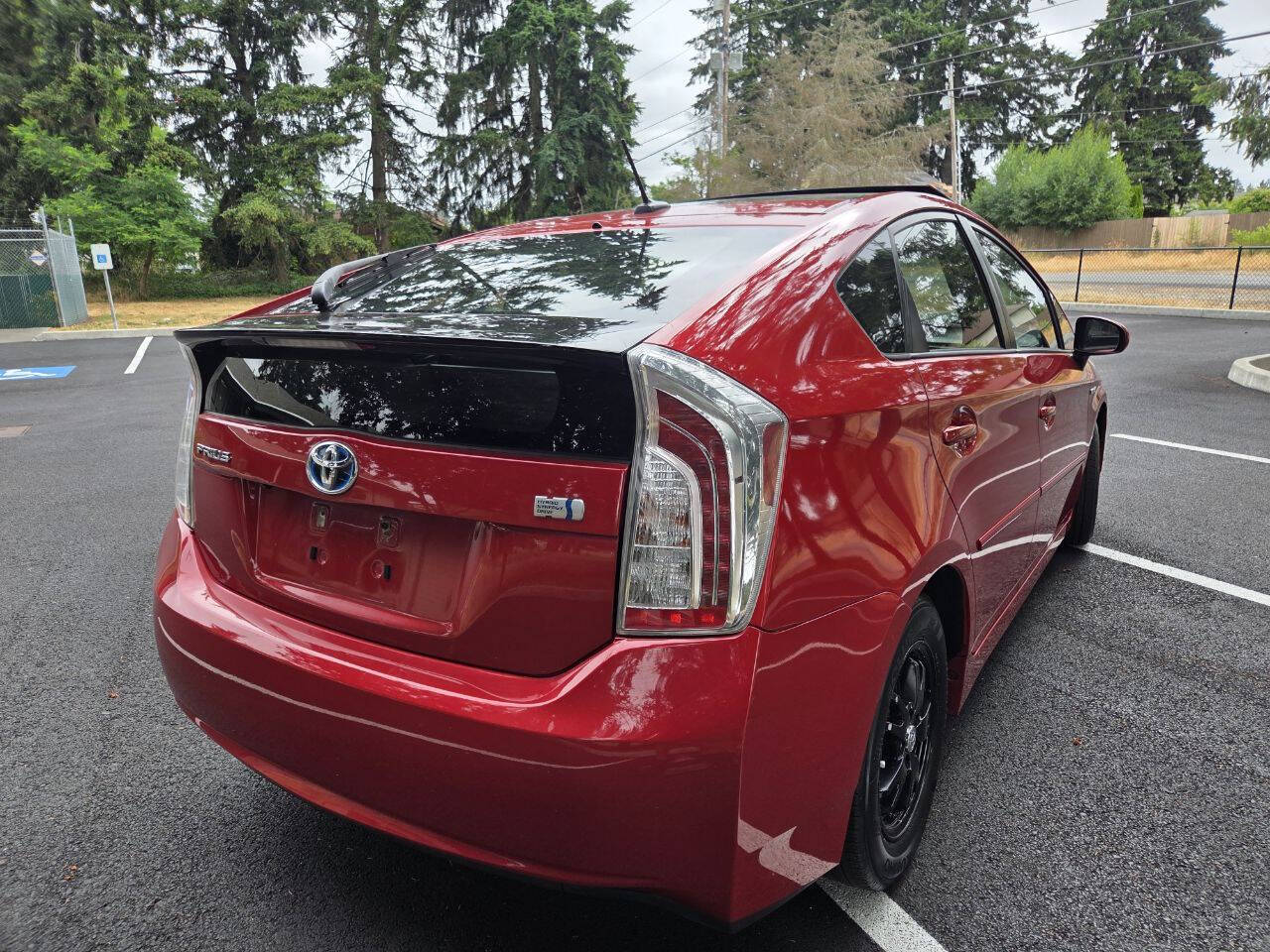 Red 2012 Toyota Prius Four Four 4dr Hatchback 4