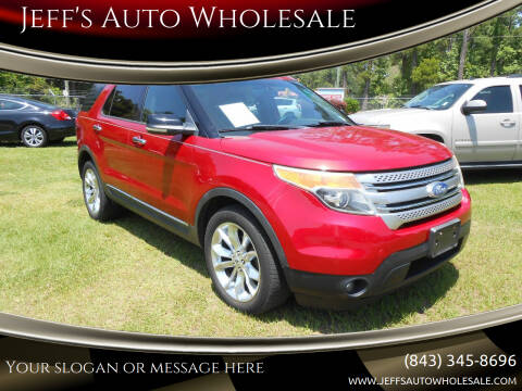 2012 Ford Explorer for sale at Jeff's Auto Wholesale in Summerville SC