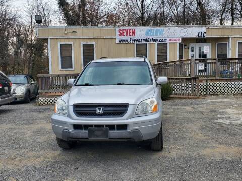 2004 Honda Pilot for sale at Seven and Below Auto Sales, LLC in Rockville MD