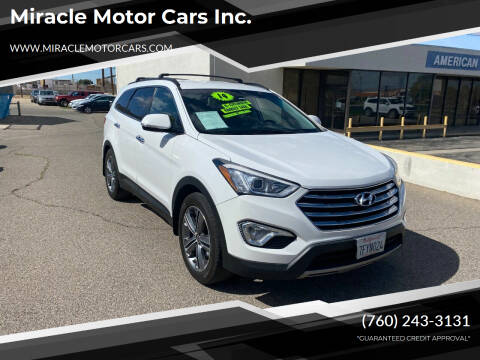 2014 Hyundai Santa Fe for sale at Miracle Motor Cars Inc. in Victorville CA