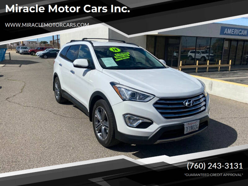 2014 Hyundai Santa Fe for sale at Miracle Motor Cars Inc. in Victorville CA