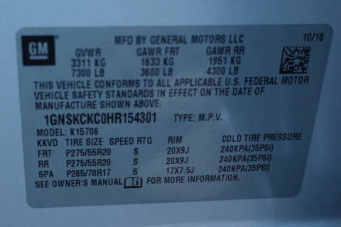 2017 Chevrolet Tahoe Premier