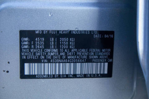 2016 Subaru Legacy 2.5i