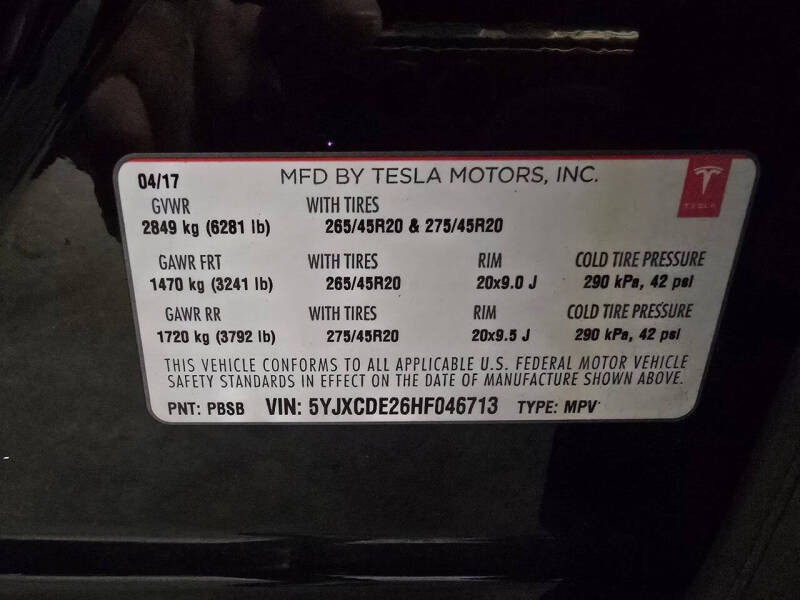 2017 Tesla Model X 75D