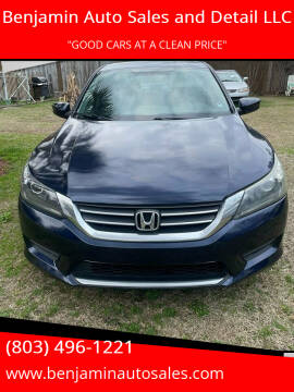 2013 Honda Accord for sale at Benjamin Auto Sales and Detail LLC in Holly Hill SC