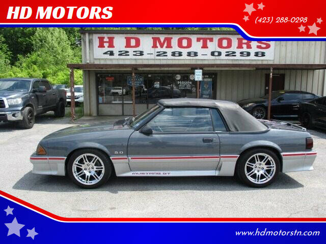 1987 Ford Mustang for sale at HD MOTORS in Kingsport TN