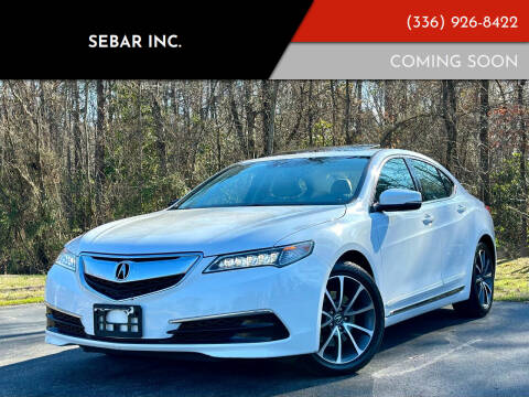 2015 Acura TLX for sale at Sebar Inc. in Greensboro NC