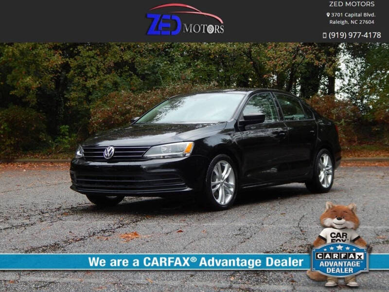 2015 Volkswagen Jetta for sale at Zed Motors in Raleigh NC