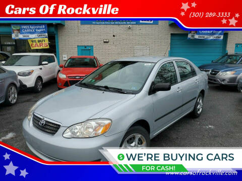 2008 Toyota Corolla for sale at Cars Of Rockville in Rockville MD