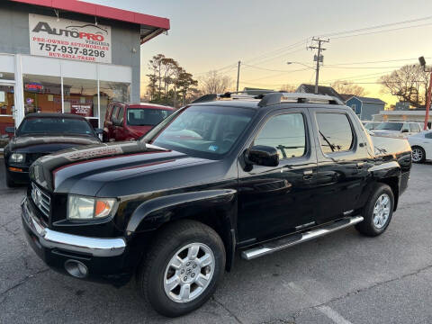 2007 Honda Ridgeline for sale at AutoPro Virginia LLC in Virginia Beach VA