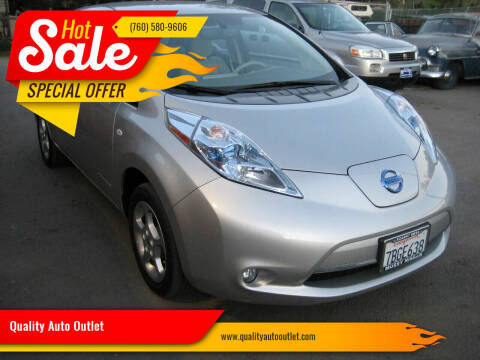2012 Nissan LEAF for sale at Quality Auto Outlet in Vista CA