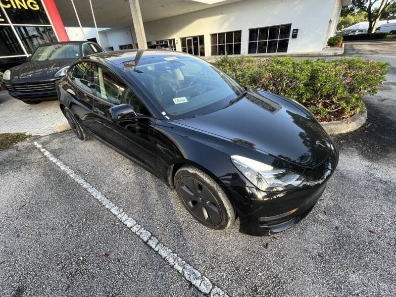 Used 2023 Tesla Model 3 Base with VIN 5YJ3E1EA3PF458570 for sale in Davie, FL