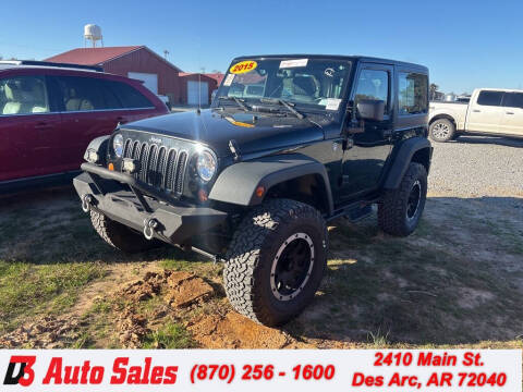 2015 Jeep Wrangler for sale at D3 Auto Sales in Des Arc AR