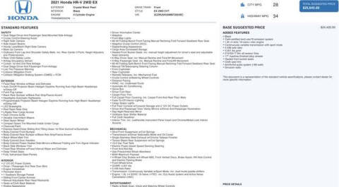 2021 Honda HR-V EX