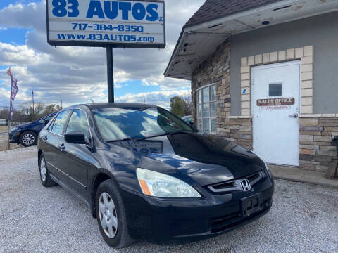 2005 Honda Accord for sale at 83 Autos LLC in York PA