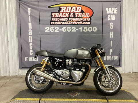 2019 Triumph Thruxton 1200 R Silver Ice for sale at Road Track and Trail in Big Bend WI