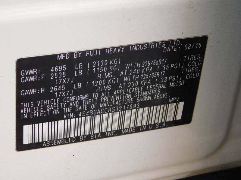 2016 Subaru Outback 2.5i Premium