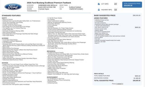 2026 Ford Mustang EcoBoost Premium