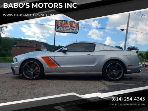 2014 Ford Mustang for sale at BABO'S MOTORS INC in Johnstown PA