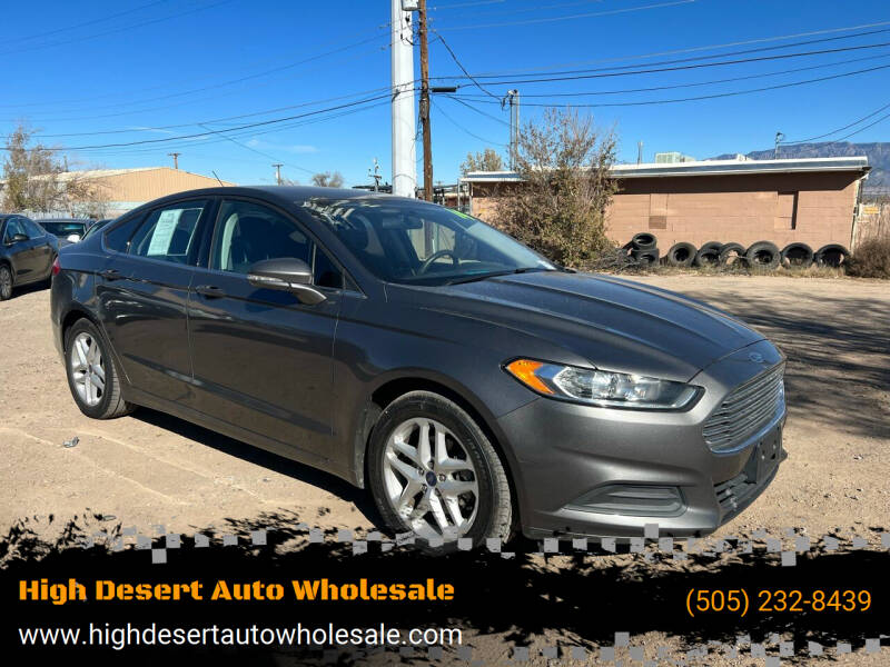 2014 Ford Fusion for sale at High Desert Auto Wholesale in Albuquerque NM