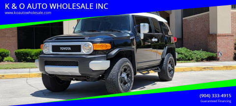 2011 Toyota FJ Cruiser for sale at K & O AUTO WHOLESALE INC in Jacksonville FL