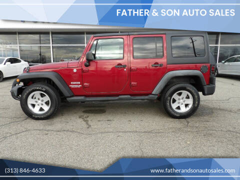 2012 Jeep Wrangler Unlimited for sale at Father & Son Auto Sales in Dearborn MI