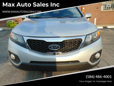 2013 Kia Sorento for sale at Max Auto Sales Inc in Warren MI