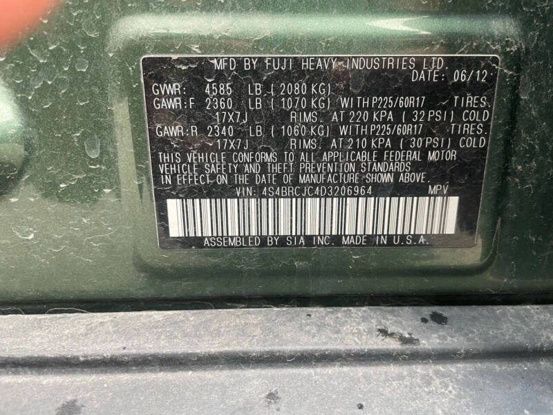 2013 Subaru Outback 2.5i Limited