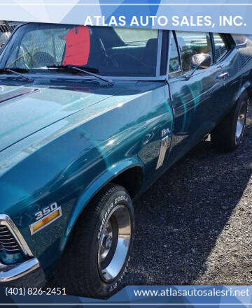 1970 Chevrolet Nova for sale at ATLAS AUTO SALES, INC. in West Greenwich RI