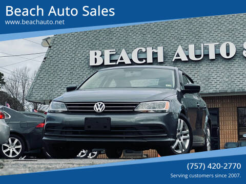 2015 Volkswagen Jetta for sale at Beach Auto Sales in Virginia Beach VA