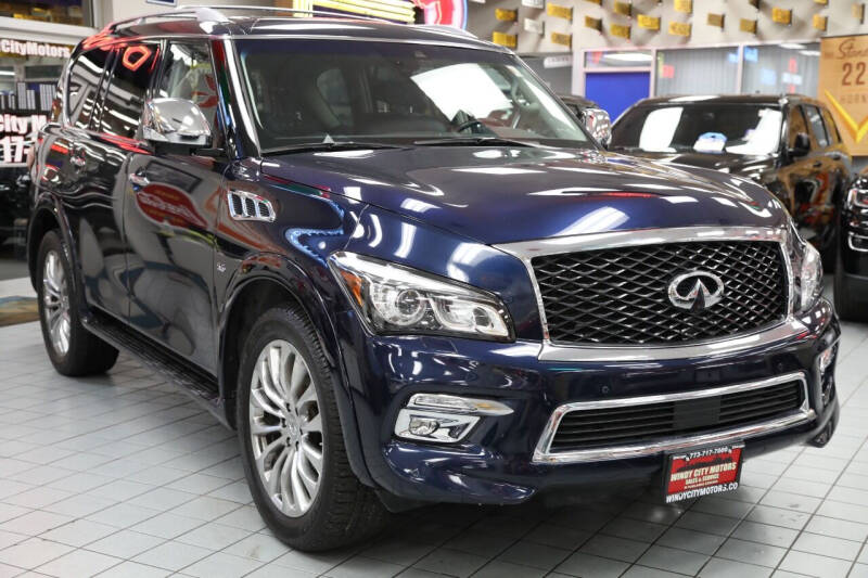 2017 Infiniti QX80 for sale at Windy City Motors ( 2nd lot ) in Chicago IL