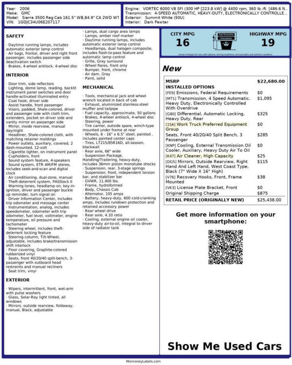 2006 GMC Sierra 3500