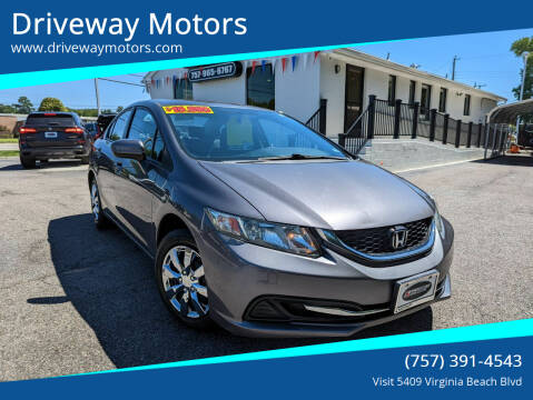 2014 Honda Civic for sale at Driveway Motors in Virginia Beach VA