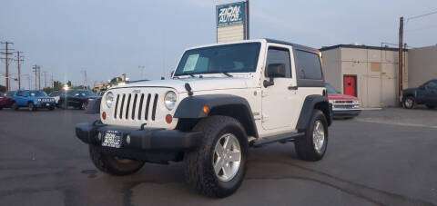 2012 Jeep Wrangler for sale at Zion Autos LLC in Pasco WA