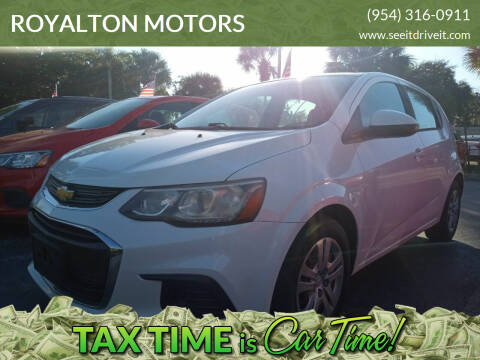 2017 Chevrolet Sonic for sale at ROYALTON MOTORS in Plantation FL